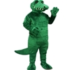 Tuff Gator Mascot. This  Tuff Gator mascot comes complete with head, body, hand mitts and foot covers.. This is a sale item. Manufactured from only the finest fabrics. Fully lined and padded where needed to give a sculptured effect. Comfortable to wear and easy to maintain. All mascots are custom made. Due to the fact that all mascots are made to order, all sales are final. Delivery will be 2-4 weeks. Rush ordering is available for an additional fee. Please call us toll free for more information. 1-877-218-1289