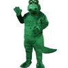 Albert Alligator Mascot. This  Albert Alligator mascot comes complete with head, body, hand mitts and foot covers.. This is a sale item. Manufactured from only the finest fabrics. Fully lined and padded where needed to give a sculptured effect. Comfortable to wear and easy to maintain. All mascots are custom made. Due to the fact that all mascots are made to order, all sales are final. Delivery will be 2-4 weeks. Rush ordering is available for an additional fee. Please call us toll free for more information. 1-877-218-1289