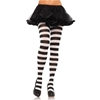 Black and White Wide Stripe Tights