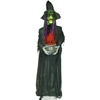 Standing Witch with Kaleidoscope Cauldron Halloween Prop