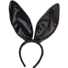 Deluxe Black Satin Bunny Ears