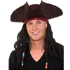 Caribbean Pirate Hat with Hair