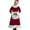 Mrs. Claus Velvet Burgundy Adult Costume