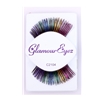 Black And Rainbow Tinsel Eyelashes | The Costumer