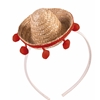 Mini Straw Sombrero Headband