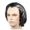Black Men's Wig with White Streak Perfect for Vampires, Sweeney Todd and Bela Zangler