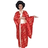 Deluxe Red & Gold Kimono Adult Costume