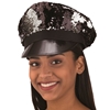 Flip Sequin Chauffeur / Police Cap