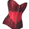 Wine Brocade Corset