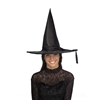 Black Satin Witch Hat - Adult