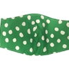 Green Polka Dot Face Mask Adult or Youth