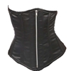 Black Satin Underbust Boned Corset