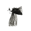 1920’s black teardrop hair fascinator