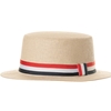 Straw Skimmer Hat with Flag Band