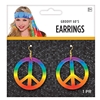 Tie Dye Peace Earrings