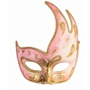 Eye Mask W/ Ribbon- Gold & Pink