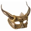 Golden Half Mask W/ Horns