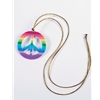 Rainbow Peace Medallion Necklace