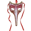 Long Nose Rose Gold Half Mask