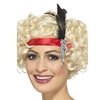 Red Satin Charleston Flapper Headband