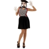 Mime Clown Adult Women's Costume