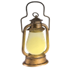 Old Fashion Light-Up Lantern Gold