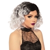 Wicked Platinum Wig Black & White