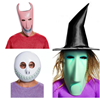 Nightmare Before Christmas Lock, Shock, and Barrel Mask Set with Hat