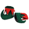 Deluxe Green and Red Elf Boots