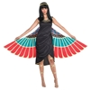 Gold, Red, Teal and Black Egyptian God Wings