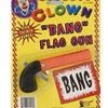 Bang Flag Gun with Orange Barrel Clown Prop