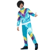 80's Men's Tracksuit Shell Suit Adult Costume Includes Jacket and Pants