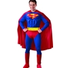 Superman Muscle Chest Adult Costume Includes Jumpsuit Boot Tops Cape Belt