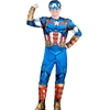 Captain America Adult Costume Includes Jumsuit with attached boot tops and mask
