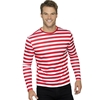 Red and White Striped Shirt for Adults