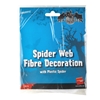 Fake Spiderweb Halloween Decoration with Plastic Spider