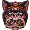 The Parasite Vintage Bat Retro Halloween Mask