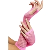 Long Pink Fishnet Gloves