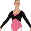 Twist Front Crop Sweater Adult Black