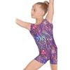 Under the Sea Biketard Childs Purple