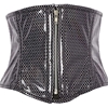 Mini Cincher Steel Boned Rainbow Fishnet