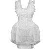 White Lace Victorian Corset Dress