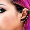 Ear Wrap Raven Wing Fits Left Ear