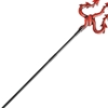 Serpent Pitchfork Red/Black (3pc) 49"