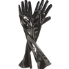 Black Leatherette Gloves