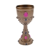 Goblet Gold Plastic 7" 8 oz.