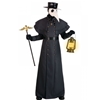 Plague Doctor Medieval Masquerade Dressup Adult Halloween Costume Includes hat, headgear, belt, mask, robe, gloves, necklace and cane