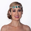 Silver Circlet with 3 Emerald Gems