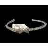 Rhinestone Bow Headband Silver