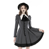 Black and White Striped Preppy Dress